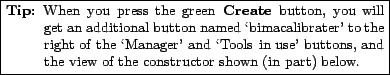 \fbox{\parbox{0.7\textwidth}{
\small\begin{description}\vspace{-1.5\topsep}\item...
...of the constructor shown (in part)
below.\vspace{-1.5\topsep}\end{description}}}