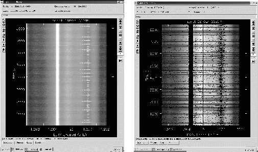 \begin{figure}
\centering\leavevmode
\epsfxsize=.45\columnwidth \epsfbox{raw.eps}\hfil
\epsfxsize=.45\columnwidth \epsfbox{flagged.eps}\par\end{figure}