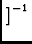 $\displaystyle \left.\vphantom{{{C}_i\otimes{C}^*_j}}\right]^{-1}_{}$