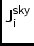 $\displaystyle \sf J^{sky}_{{\sf i}}$