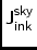 $\displaystyle \sf J^{sky}_{{\sf i}nk}$