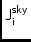 $\displaystyle \sf J^{sky}_{{\sf i}}^{}$