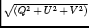$ \sqrt{(Q^2+U^2+V^2)}$